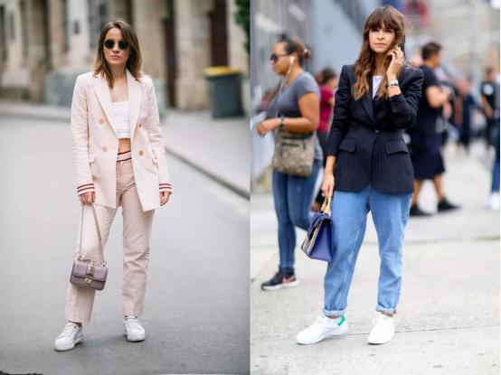 运动鞋怎么穿出通勤高级感,运动鞋这样穿不但知性优雅还减龄