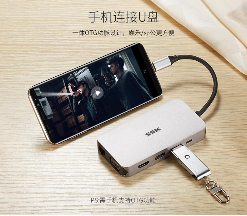 ssk飚王usb2.0高速sim读卡器,ssk飚王type-c拓展坞