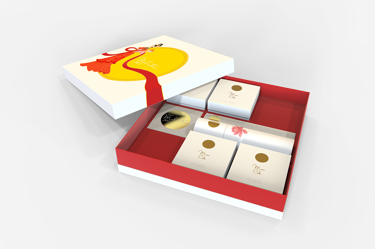 好看的月饼图案设计图片,好看的月饼独立包装