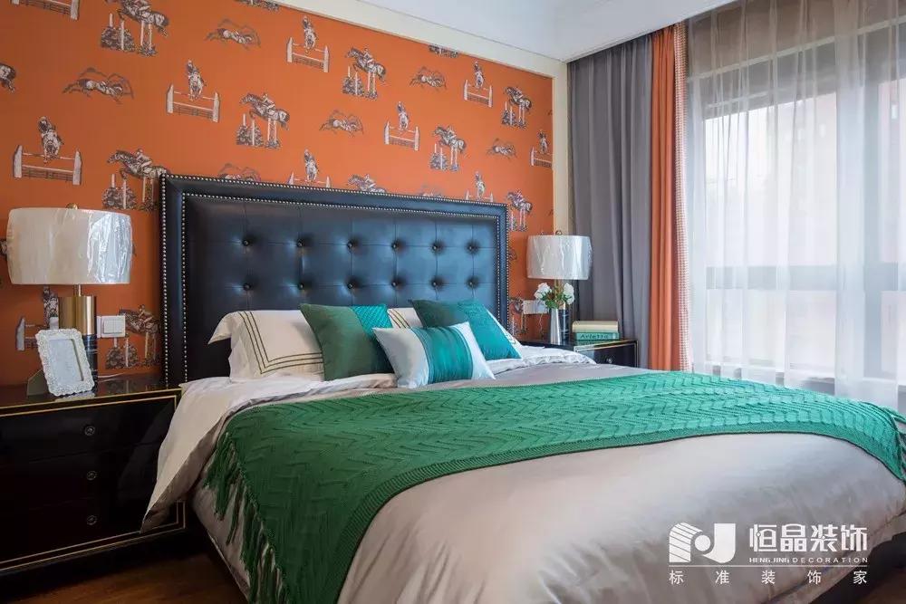 130现代美式,美式现代轻奢风小户型110