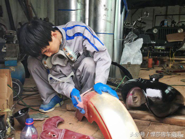 大林子手工打造一台哈雷,定制哈雷制作过程