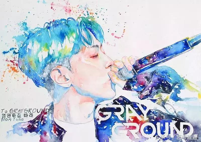 非常简单的水彩人物画法,简单的水彩小插画