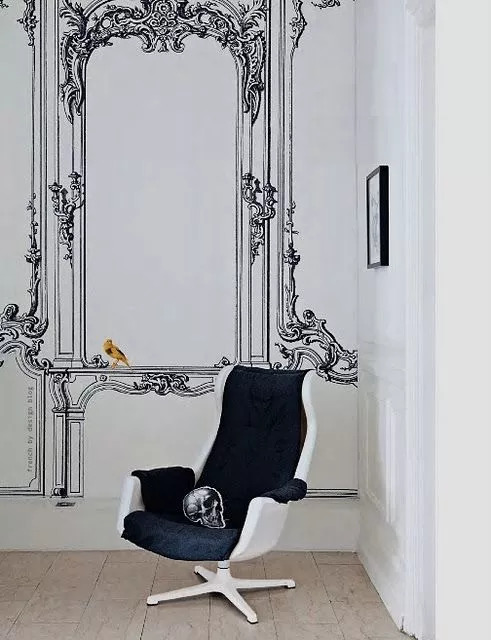 自家门口墙绘,一家房子墙绘