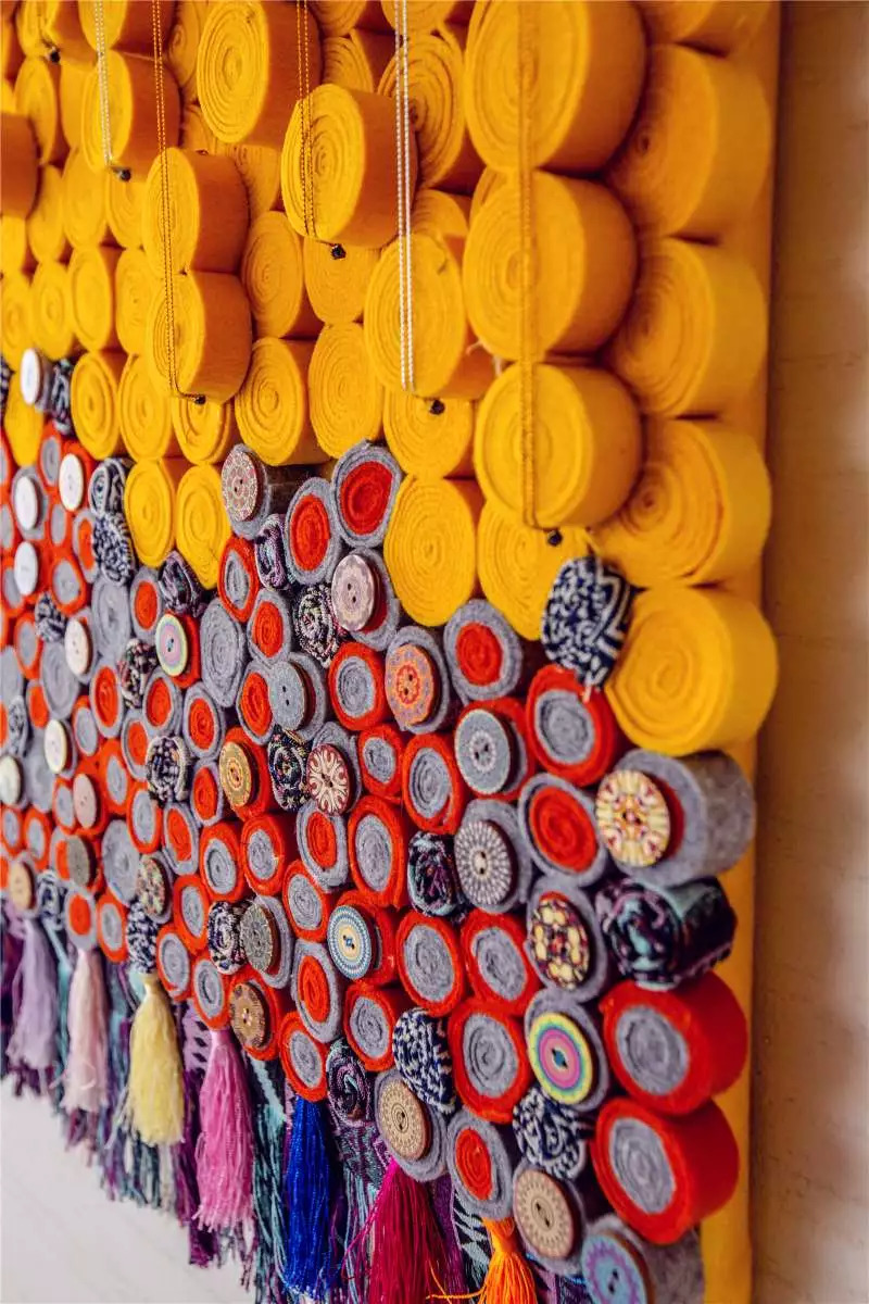 纤维艺术设计成品,纤维艺术设计抽象作品