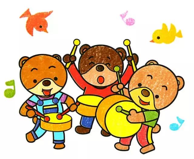 儿童油画棒画原创高清素材,儿童油画棒画素材