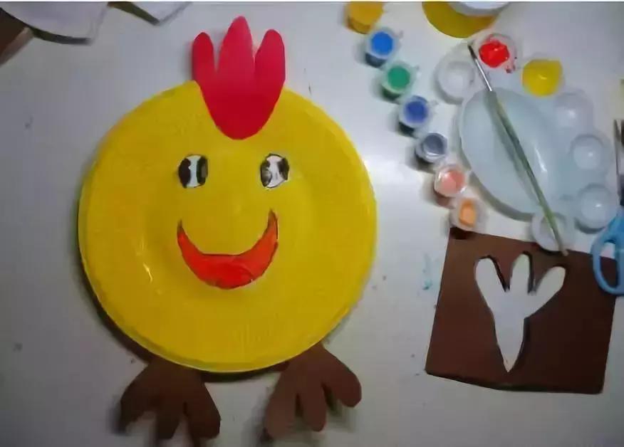 白纸盘手工制作图片大全创意,幼儿园手工作品十二生肖纸盘