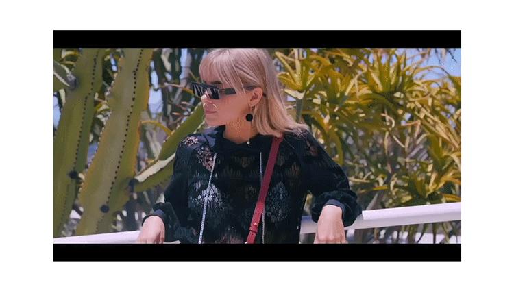 美国洛杉矶步行街美女小姐姐,美国洛杉矶街头小姐姐