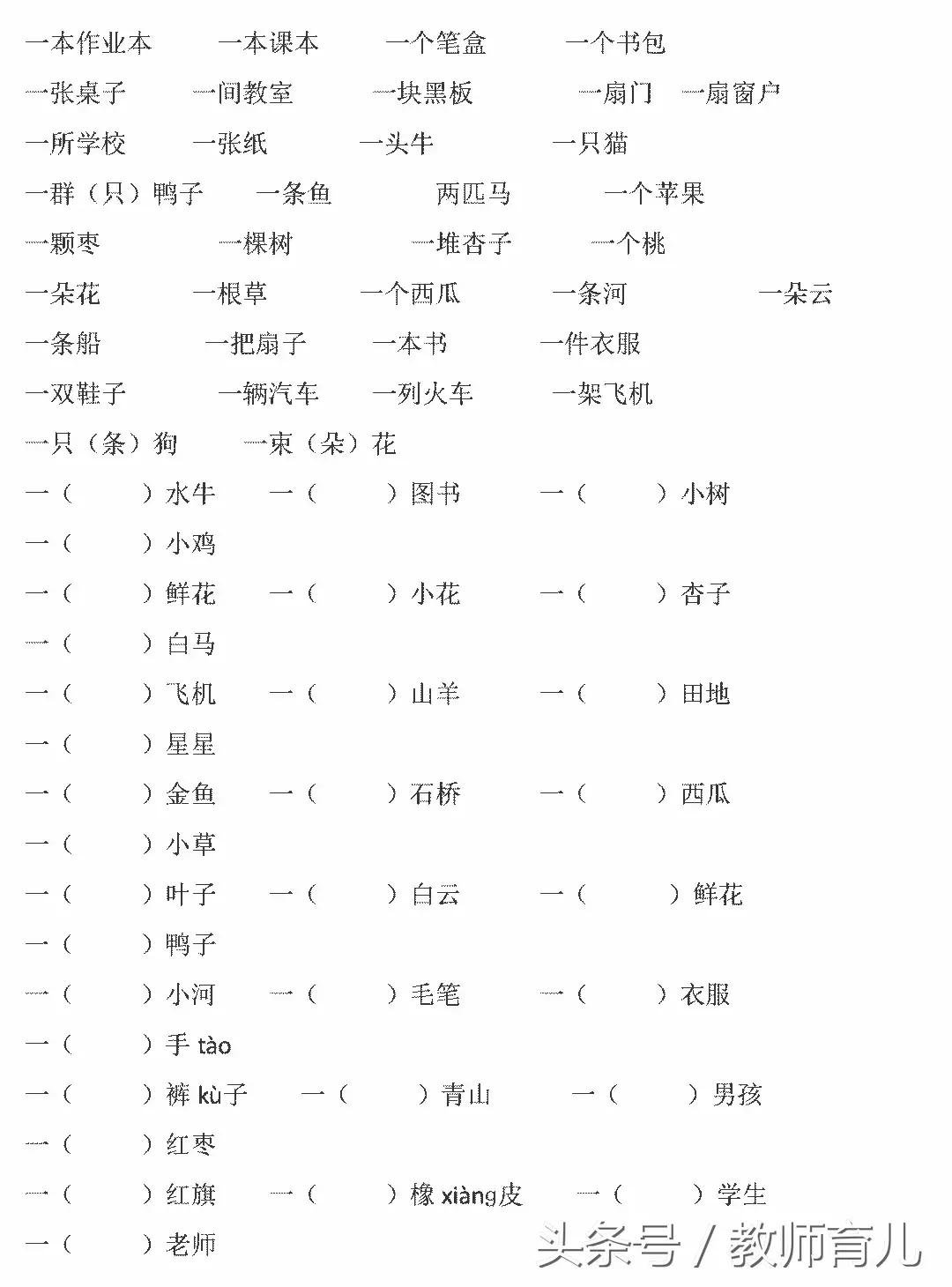 一年级语文上册知识点归纳整理,一年级语文复习知识点总结