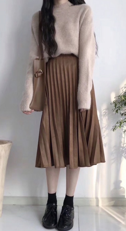 秋冬韩系温柔风穿搭小个子,秋冬温柔韩系穿搭