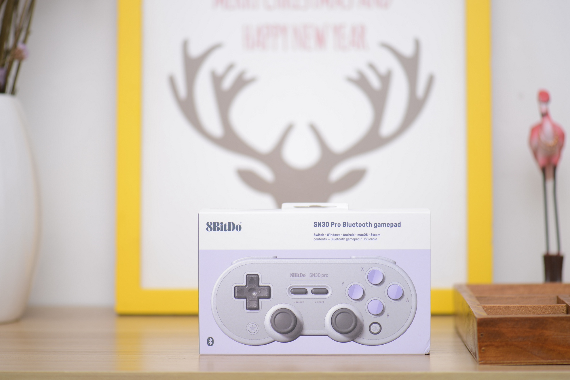 八位堂龙年限量蓝牙手柄开箱体验,八位堂猎户座pc版手柄开箱