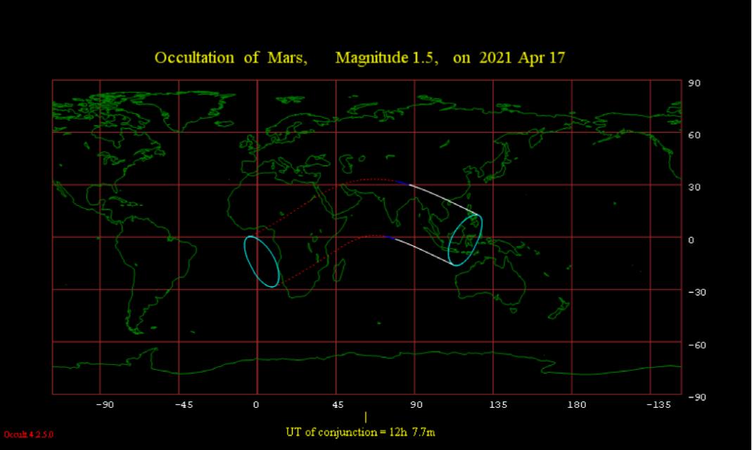 2020年8月14日有火星伴月吗,火星冲日火星伴月将在同一天出现