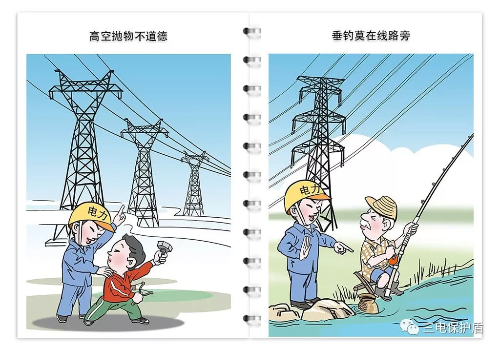 天津安全警示片,三电保护宣传图片