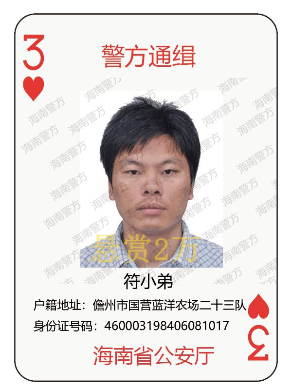 海南警方发布通告悬赏17名涉黑涉恶在逃人员