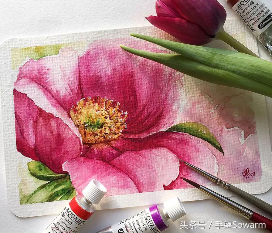 理工科妹子自学水彩2年，画出的城市让你国庆想去俄罗斯！