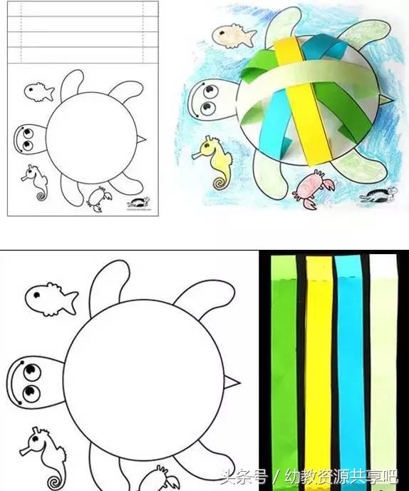 用彩色纸条制作手工卡纸,超简单卡纸手工特别好看