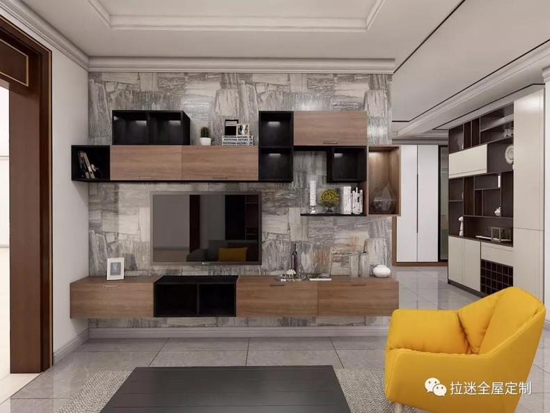 简约现代的定制电视柜，魅力简直无法阻挡