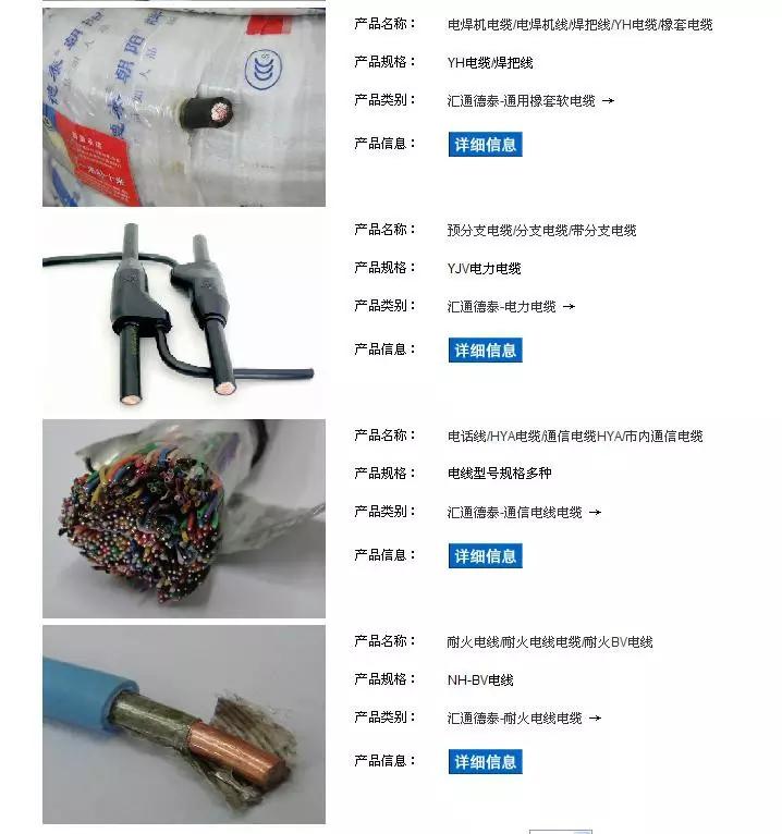 电力电线电缆规格型号大全,电缆命名规则详解图
