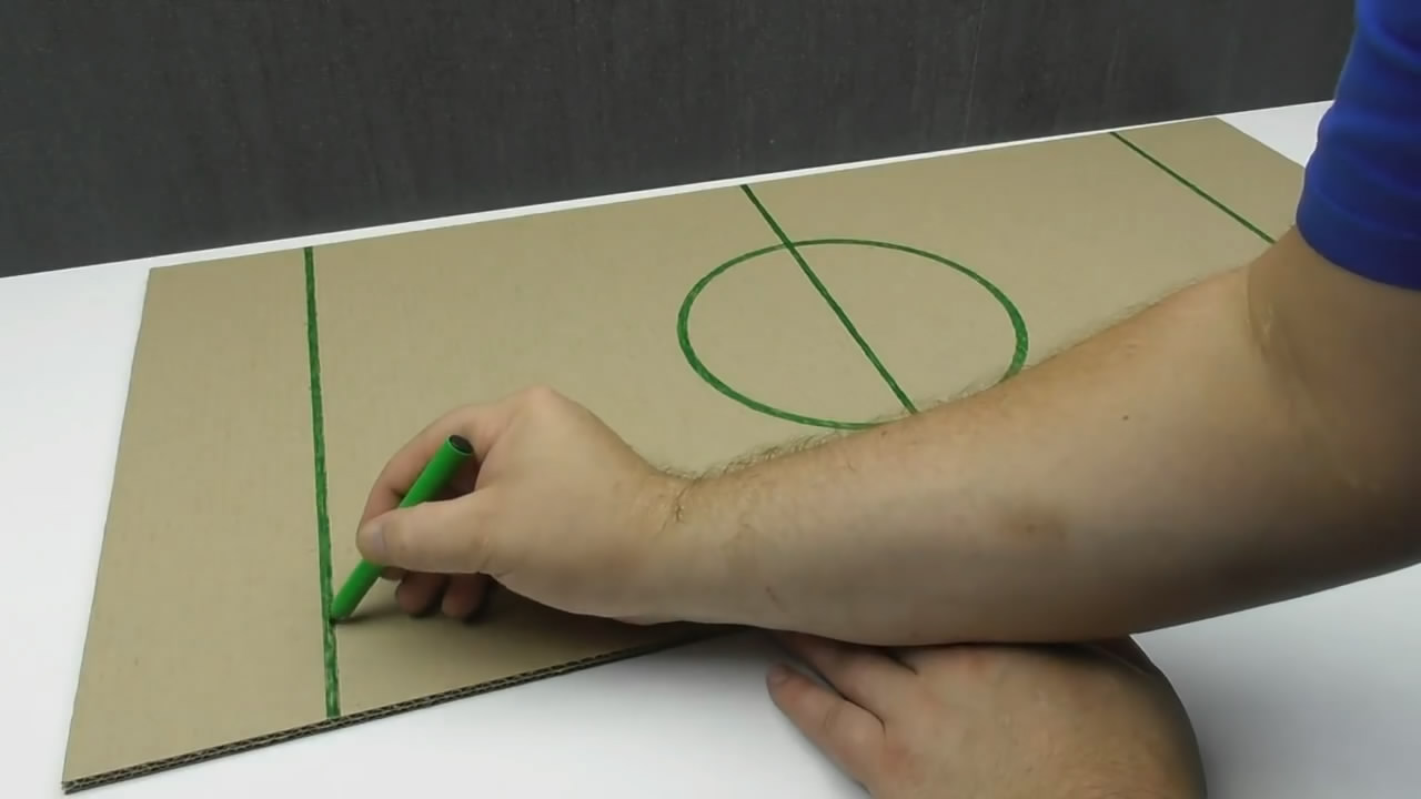 怎么做足球桌面游戏,足球游戏机手工简单易学