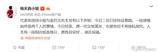 张雨绮已协议离婚网友直呼路转粉,马伊琍佟丽娅董璇躺枪