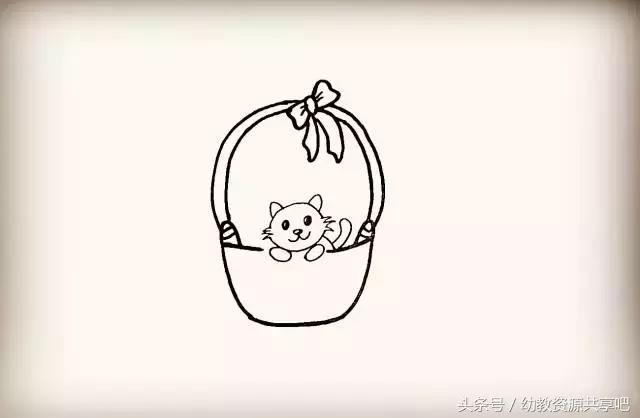 简笔画漂亮可爱猫咪,萌萌哒简笔画图片可爱小猫咪