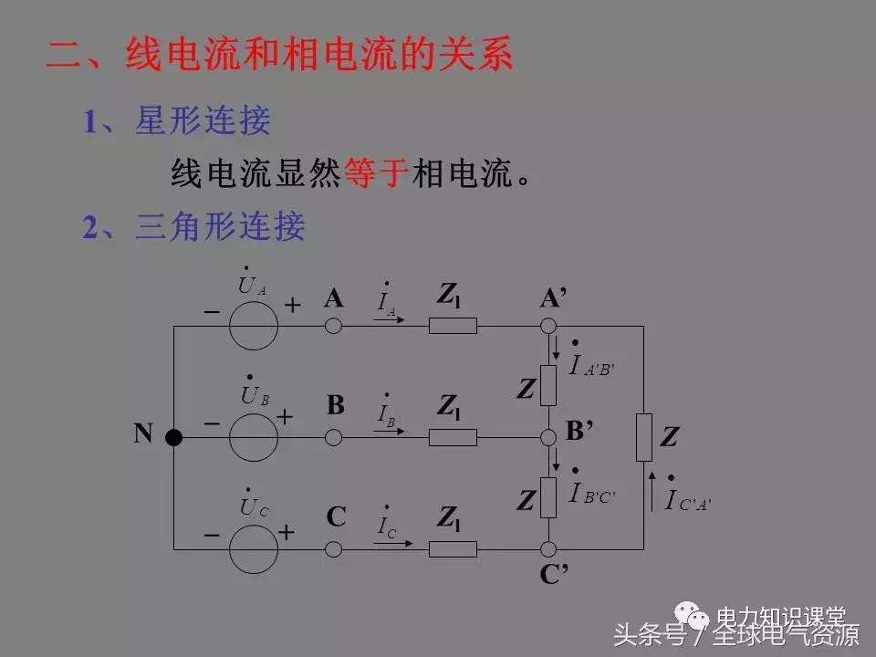 线电压和相电压的换算关系,三角形接法相电压与线电压关系