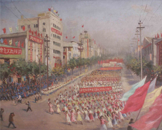 普天同庆国庆,普天同庆画作品欣赏