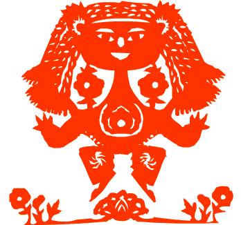 民间剪纸艺术冰墩墩,中国民间剪纸艺术基本步骤和流程