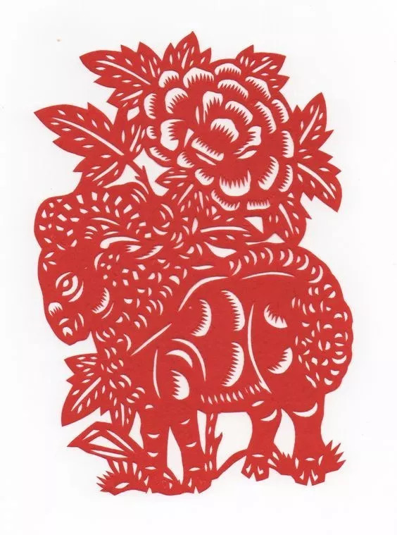 民间剪纸艺术冰墩墩,中国民间剪纸艺术基本步骤和流程