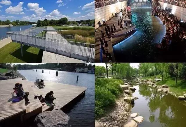 亲水驳岸景观设计,生态河道景观设计