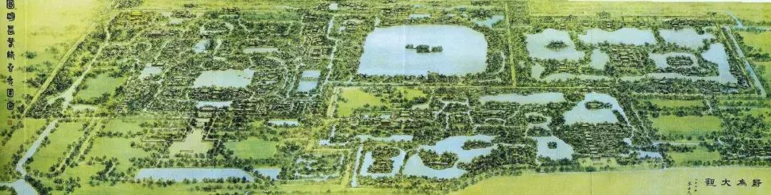 南北方园林造园,中式园林总平面