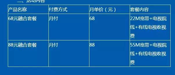北京歌华宽带套餐价格表35m,电信联通移动宽带排行