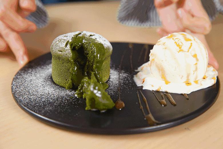 宇治抹茶蜜豆舒芙蕾抖音团购,沈阳绿色抹茶