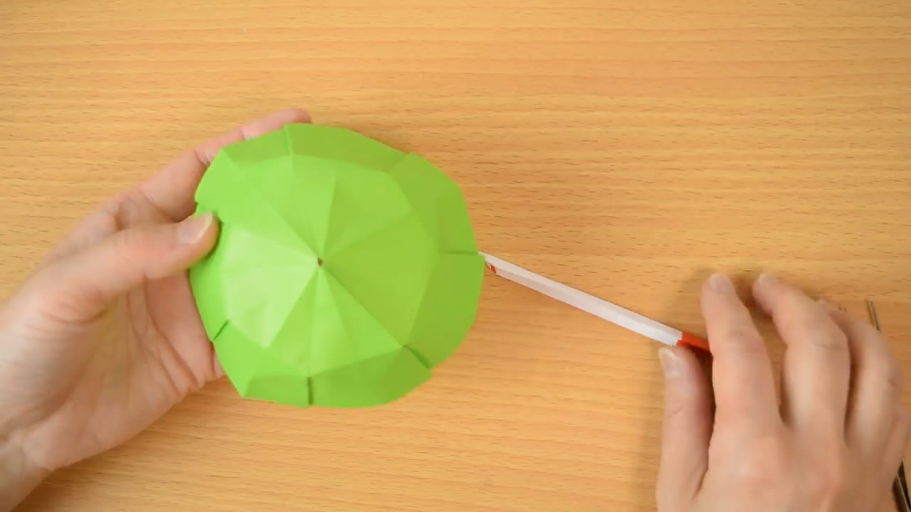 简单的折纸小雨伞怎么做,儿童折纸小雨伞超简单