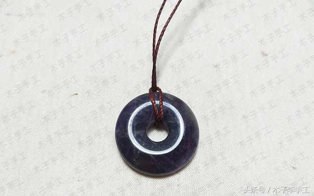 钥匙挂绳编织教程加银平安扣,怎么编织平安扣挂绳