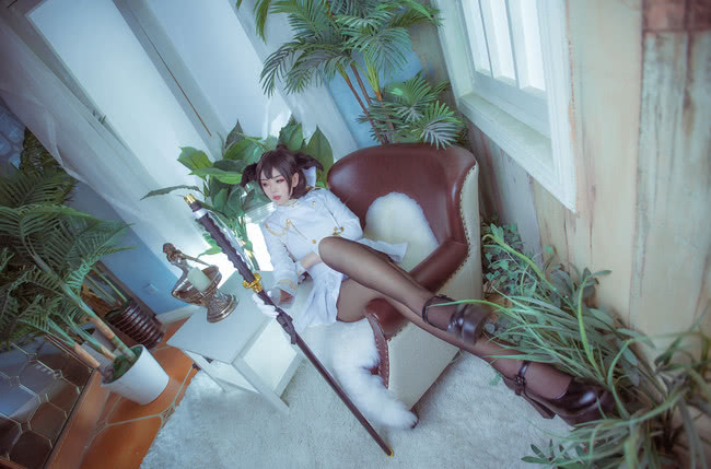 碧蓝航线獒白丝旗cos,碧蓝航线碧蓝cos