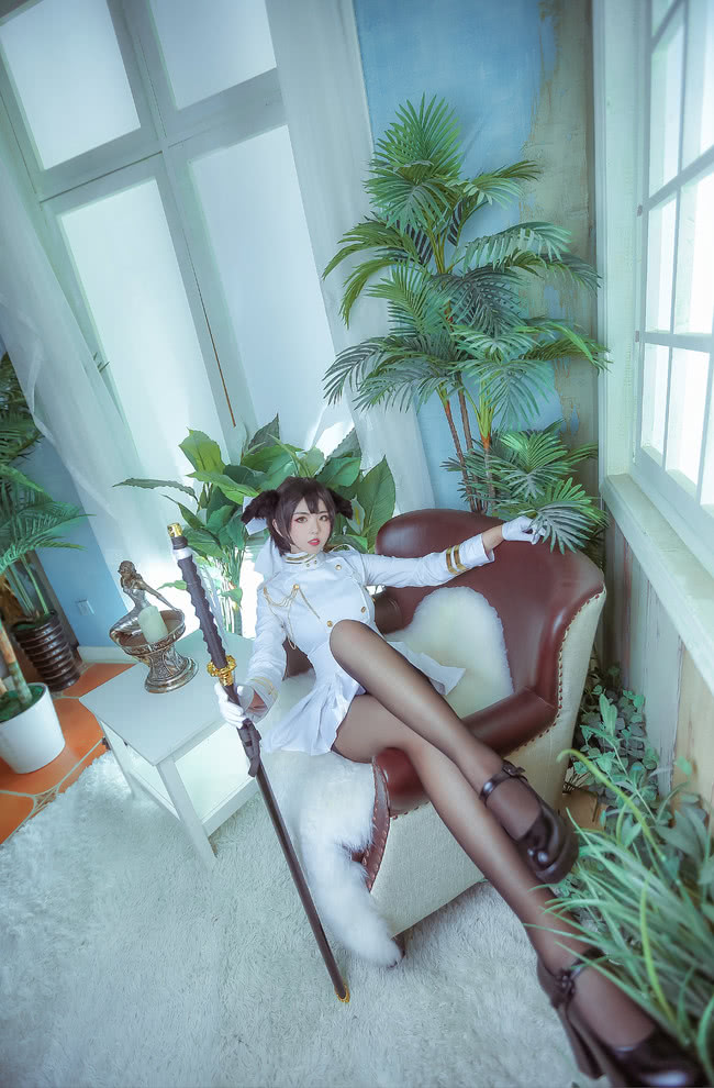 碧蓝航线獒白丝旗cos,碧蓝航线碧蓝cos