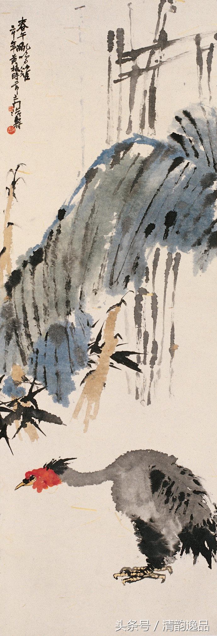 潘天寿花鸟真迹一百幅大赏,潘天寿山水画名作欣赏