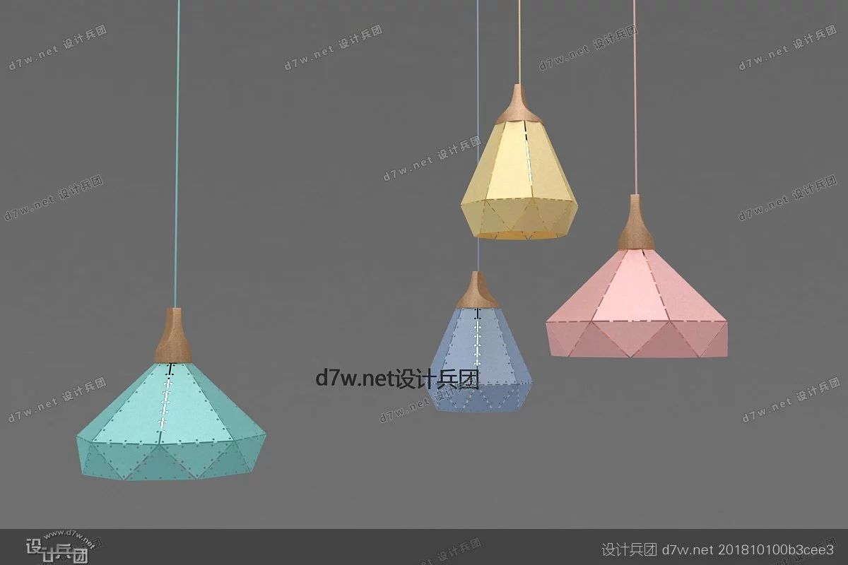 软装小吊灯,好看的现代吊灯3d模型