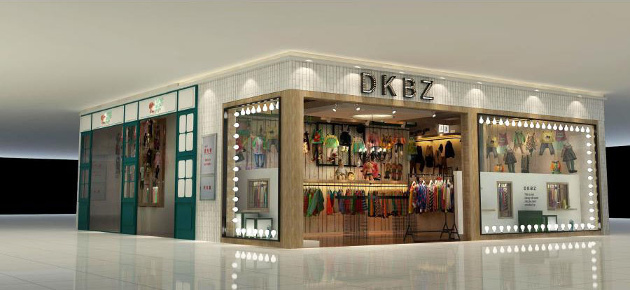 儿童服装店面设计装修效果图,儿童服装专卖店