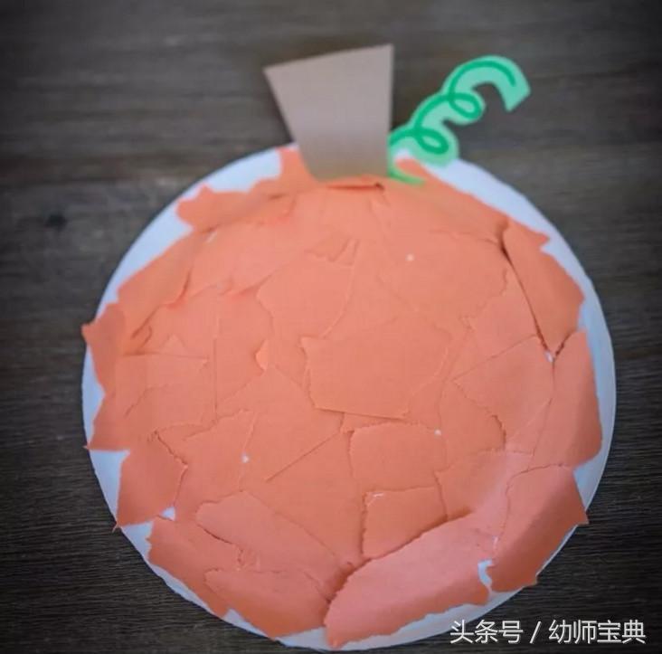 万圣节南瓜幼儿黏土手工,万圣节南瓜图片手工制作