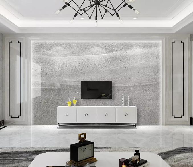 现代轻奢背景墙天然石斜纹,现代轻奢灰色背景墙效果图