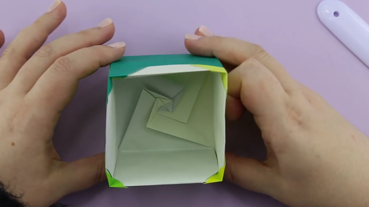 折纸收纳盒子大全步骤图解,手工折纸小盒子收纳盒简单