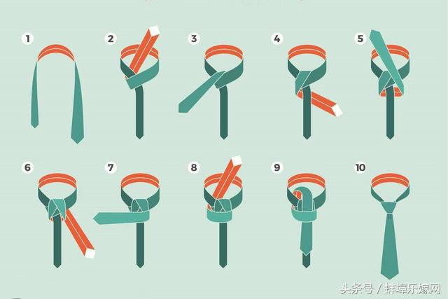 新郎领带打法第一视角,新郎打领带最简单的打法