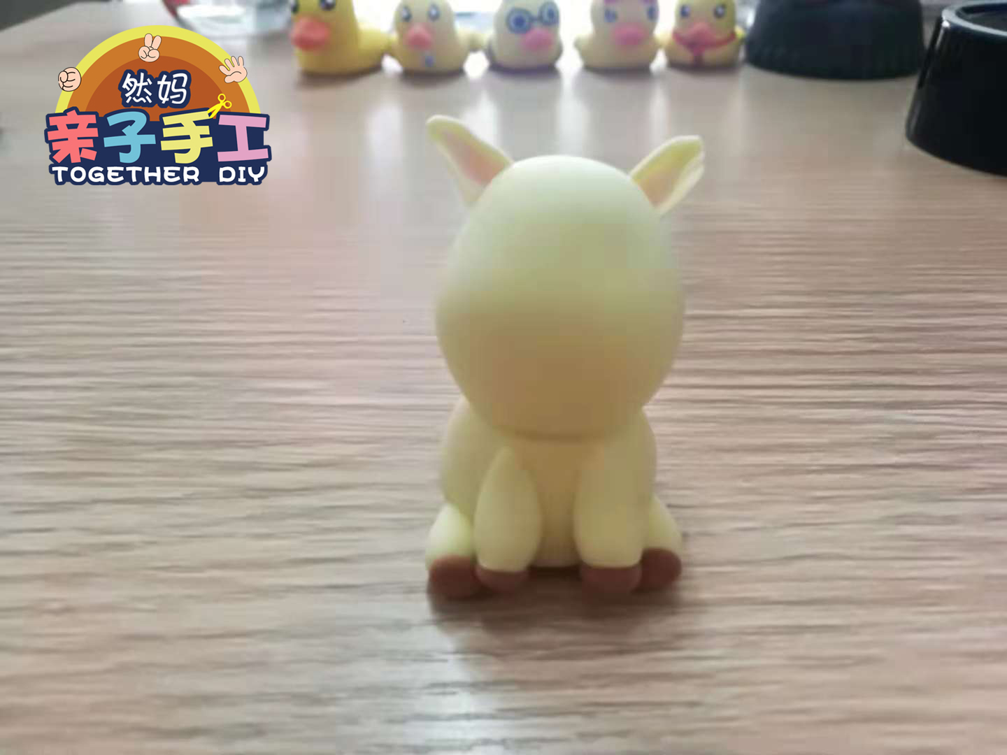 阳光彩虹小白马创作过程,黏土彩虹独角兽