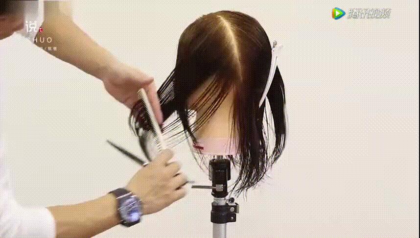 零基础剪长碎发最快的方法,粗头发怎样剪自然的碎发