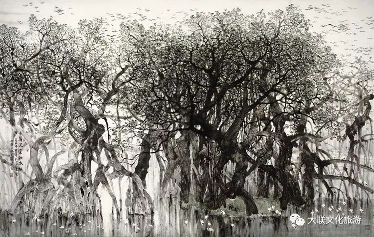 北派山水名家邀请展,荆山楚水山水作品欣赏