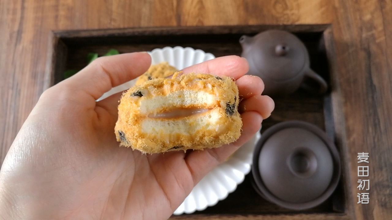网红肉松小贝原来是这么做出来的,自制全部网红款的肉松小贝做法