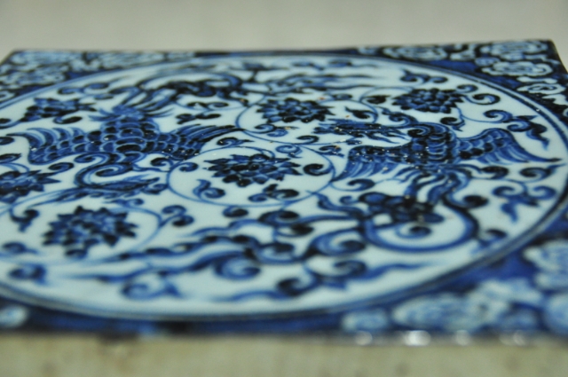 大报恩寺青花地砖,永乐大报恩寺地砖