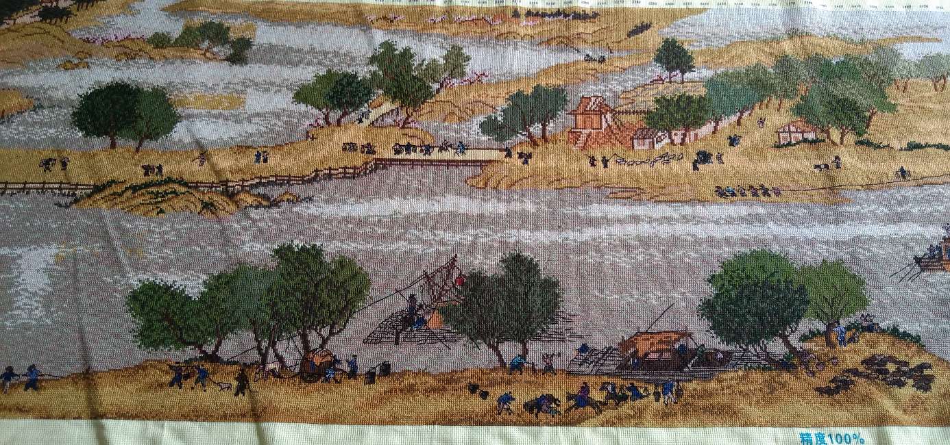 100万清明上河图十字绣,世界名画十字绣系列