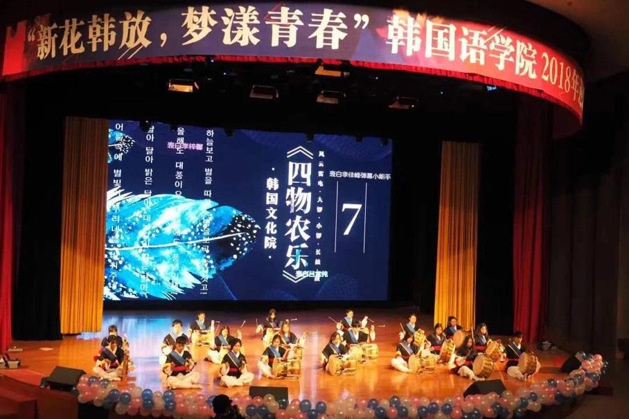 院系风采视频,韩国语学院迎新